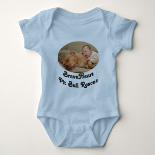 BraveHeart Pit Bull Rescue Baby Romper