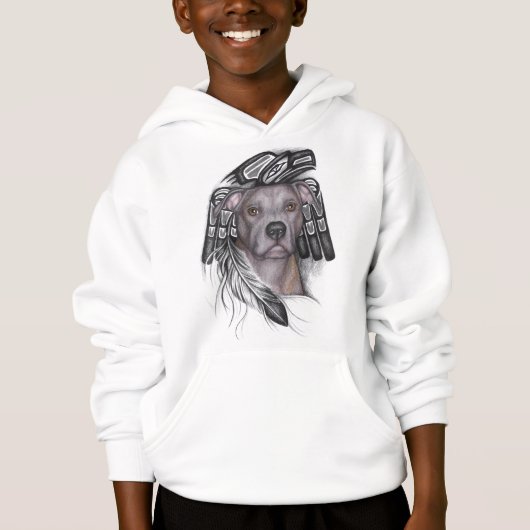 BraveHeart Pit Bull Rescue Hooded Sweatshirt (Voorkant)