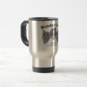 BraveHeart Pit Bull Rescue Logo Travel Mug Reisbeker (Voorkant links)