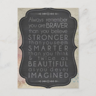 Braver, krachtiger, slimmer en dubbel zo mooi briefkaart