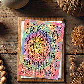 Braver, Sterker, Slimmer Inspirerend Afstuderen Kaart