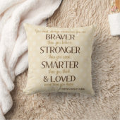 Braver, Stronger, Smarter Poem Nursery Pillow Kussen (Deken)