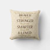 Braver, Stronger, Smarter Poem Nursery Pillow Kussen (Voorkant)