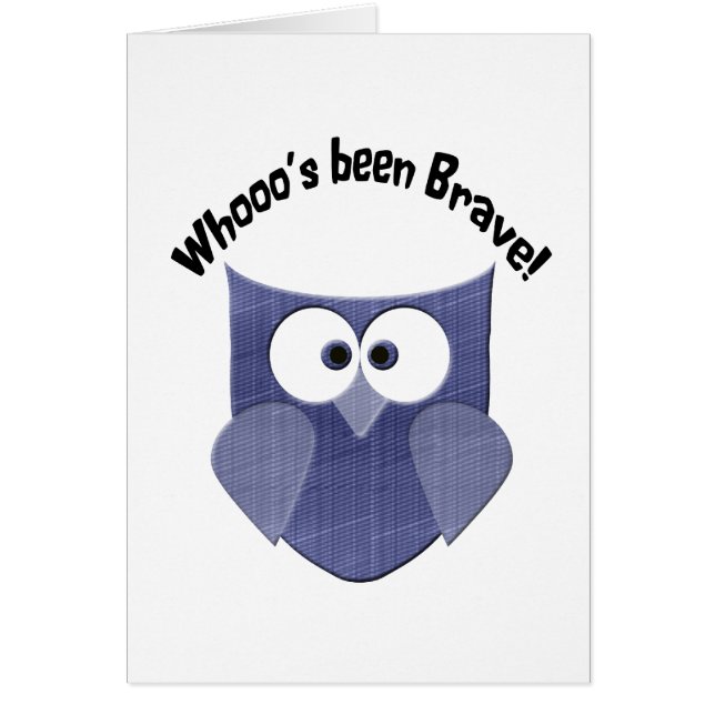 Bravery Blue Cute Owl (Voorkant)