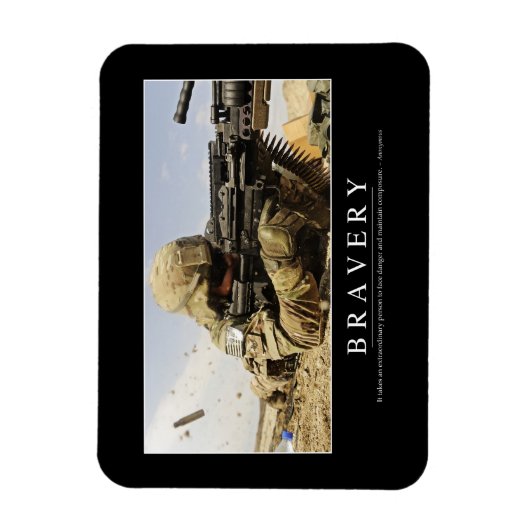 Bravery: Inspirerend prijsopgave Magneet (Verticaal)