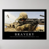 Bravery: Inspirerend prijsopgave Poster (Voorkant)