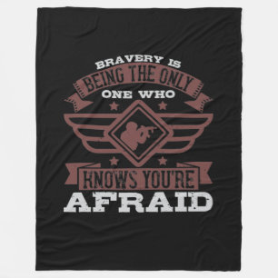 Bravery is de enige die weet fleece deken