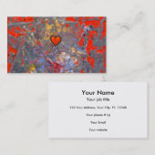 Bravery moed om angst aan te vechten voor de gedur visitekaartje (Voorkant / Achterkant)