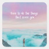 Bravery Vierkante Sticker (Voorkant)