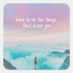 Bravery Vierkante Sticker