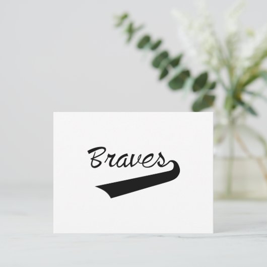 Braves Briefkaart (Staand voorkant)