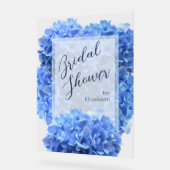 Bravest Blue Vrijgezellenfeest Bloemen Welkomstbor Acryl Bord (Hoek)