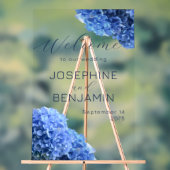 Bravest Blue Wedding Welkom Acryl Teken Bord (Neutraal)