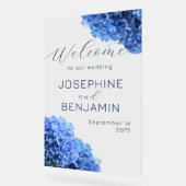 Bravest Blue Wedding Welkom Acryl Teken Bord (Hoek)