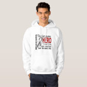 Bravest Hero I Ever Knew Brain Cancer Hoodie (Voorkant volledig)
