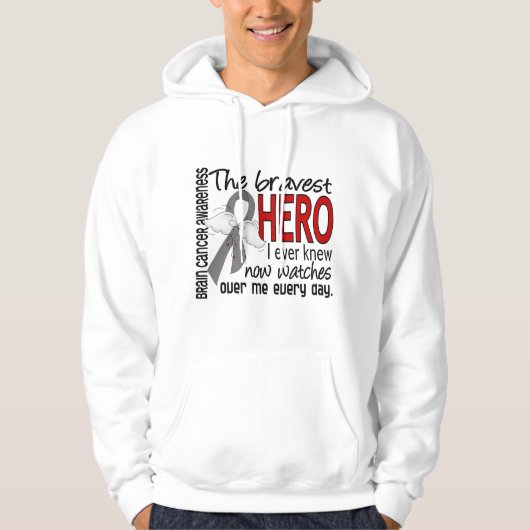 Bravest Hero I Ever Knew Brain Cancer Hoodie (Voorkant)