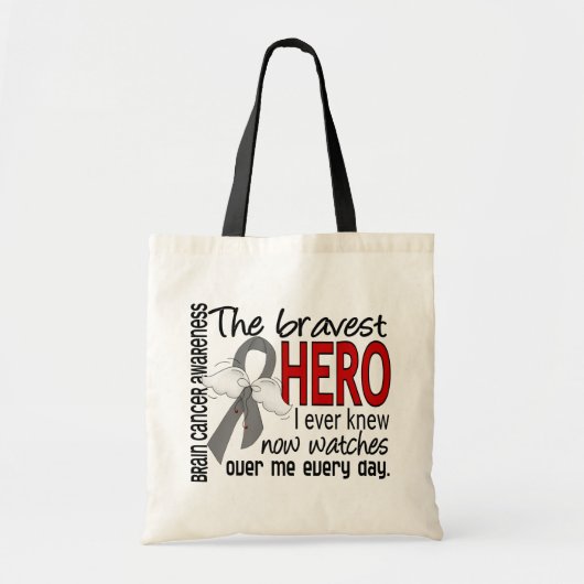 Bravest Hero I Ever Knew Brain Cancer Tote Bag (Voorkant)