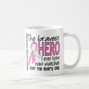 Bravest Hero I Ever Knew Breast Cancer Koffiemok