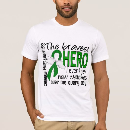 Bravest Hero I Ever Knew Cerebral Palsy T-shirt (Voorkant)