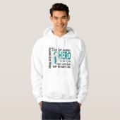 Bravest Hero I Ever Knew Cervical Cancer Hoodie (Voorkant volledig)