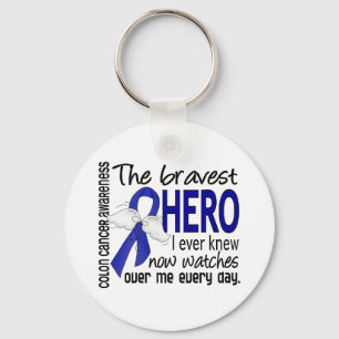 Bravest Hero I Ever Knew Colon Cancer Sleutelhanger