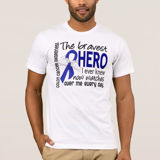 Bravest Hero I Ever Knew Colon Cancer T-shirt (Voorkant)