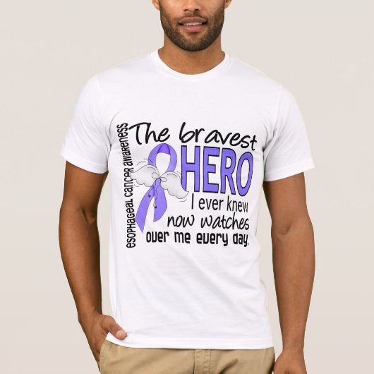 Bravest Hero I Ever Knew Esophageal Cancer T-shirt (Voorkant)