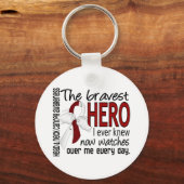 Bravest Hero I Ever Knew Head and Neck Cancer Sleutelhanger (Voorkant)