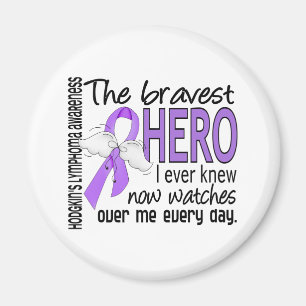 Bravest Hero I Ever Knew Hodgkin's Lymfoom Magneet