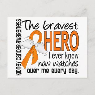 Bravest Hero I Ever Knew Kidney Cancer Briefkaart