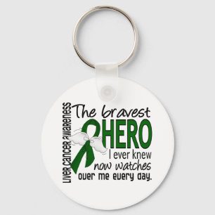 Bravest Hero I Ever Knew Liver Cancer Sleutelhanger
