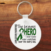 Bravest Hero I Ever Knew Liver Cancer Sleutelhanger (Voorkant)