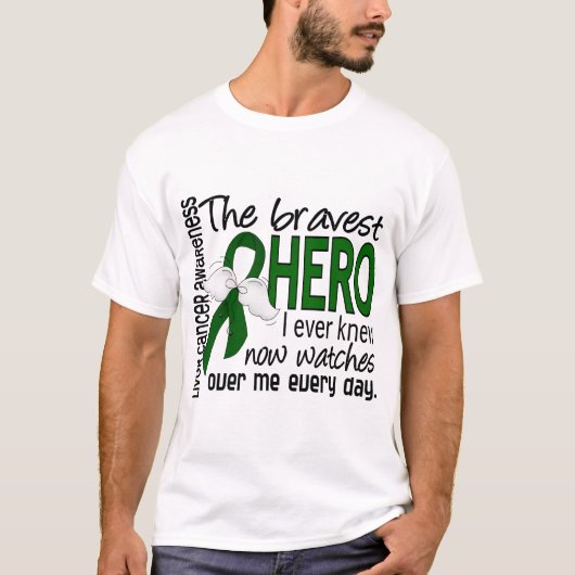 Bravest Hero I Ever Knew Liver Cancer T-shirt (Voorkant)