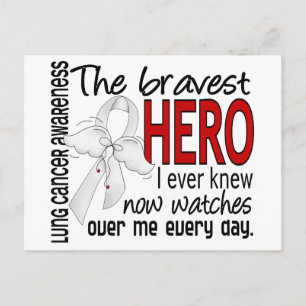 Bravest Hero I Ever Knew Lung Cancer Briefkaart