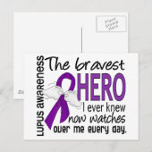 Bravest Hero I Ever Knew Lupus Briefkaart (Voorkant / Achterkant)
