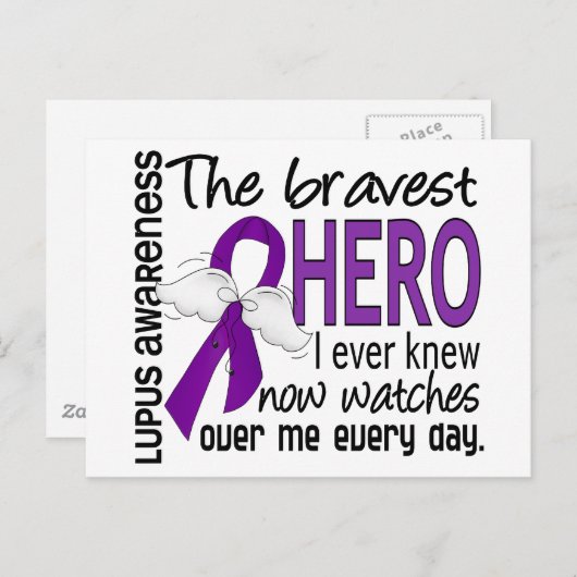 Bravest Hero I Ever Knew Lupus Briefkaart (Voorkant / Achterkant)