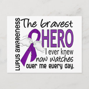 Bravest Hero I Ever Knew Lupus Briefkaart