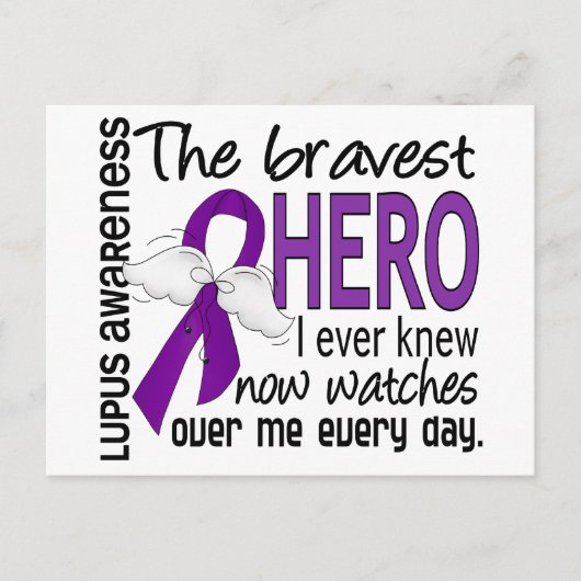 Bravest Hero I Ever Knew Lupus Briefkaart (Voorkant)