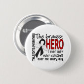 Bravest Hero I Ever Knew Melanoma Ronde Button 5,7 Cm (Voorkant /achterkant)