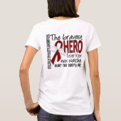 Bravest Hero I Ever Knew Multiple Myeloma T-shirt (Achterkant)