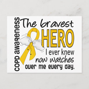 Bravest Hero I Knew COPD Briefkaart