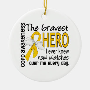 Bravest Hero I Knew COPD Keramisch Ornament