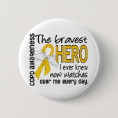 Bravest Hero I Knew COPD Ronde Button 5,7 Cm (Voorkant)