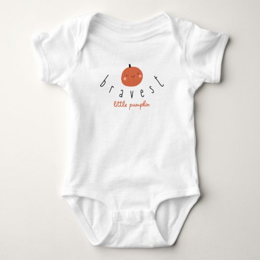 bravest little pumpkin Baby Bodysuit One-Piece (Voorkant)