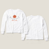bravest little pumpkin Girls Long Sleeve T-Shirt  (Voorkant /achterkant)
