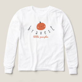 bravest little pumpkin Girls Long Sleeve T-Shirt 