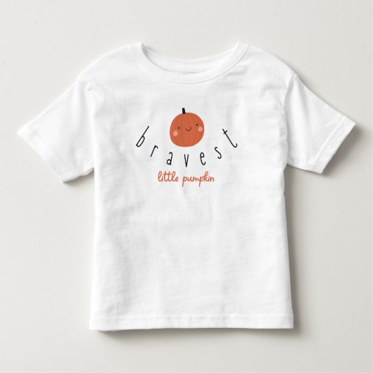 bravest little pumpkin Toddler T-Shirt  (Voorkant)