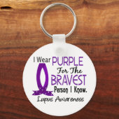 Bravest Person I Know Lupus Sleutelhanger (Voorkant)