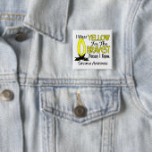 Bravest Person I Know Sarcoma Vierkante Button 5,1 Cm (In situ)