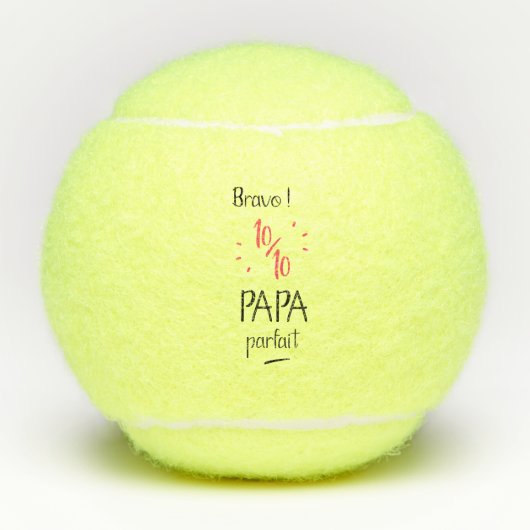 Bravo 10 op 10 perfecte papa tennisballen (Voorkant)